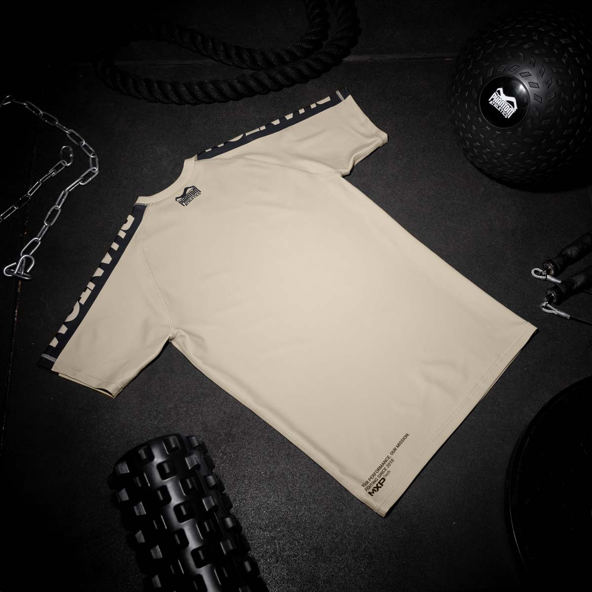 Phantom Athletics Rashguard EVO Apex Kurzarm - Sand
