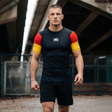 Phantom Athletics Rashguard Germany Kurzarm - Schwarz/Rot/Gold