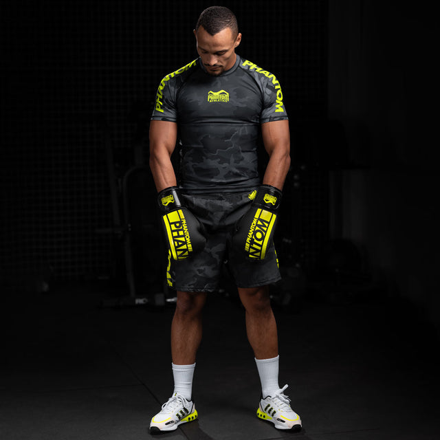 Phantom Athletics Rashguard EVO Neon - Schwarz/Neon
