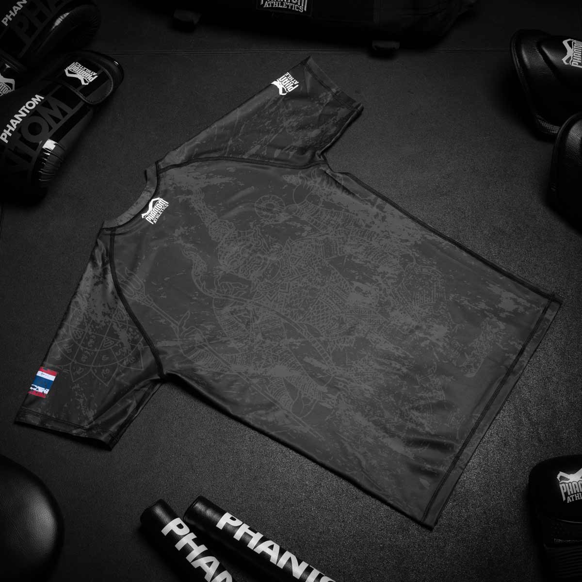 Phantom Athletics Rashguard Muay Thai - Schwarz/Grau