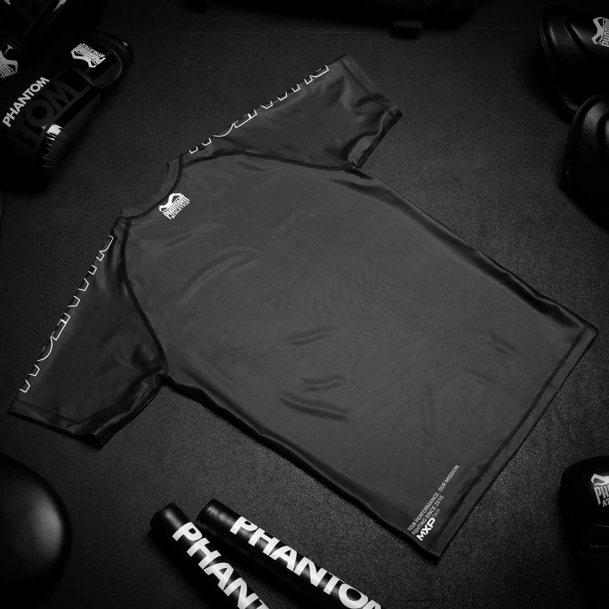 Phantom Athletics Rashguard Ranked - Schwarz