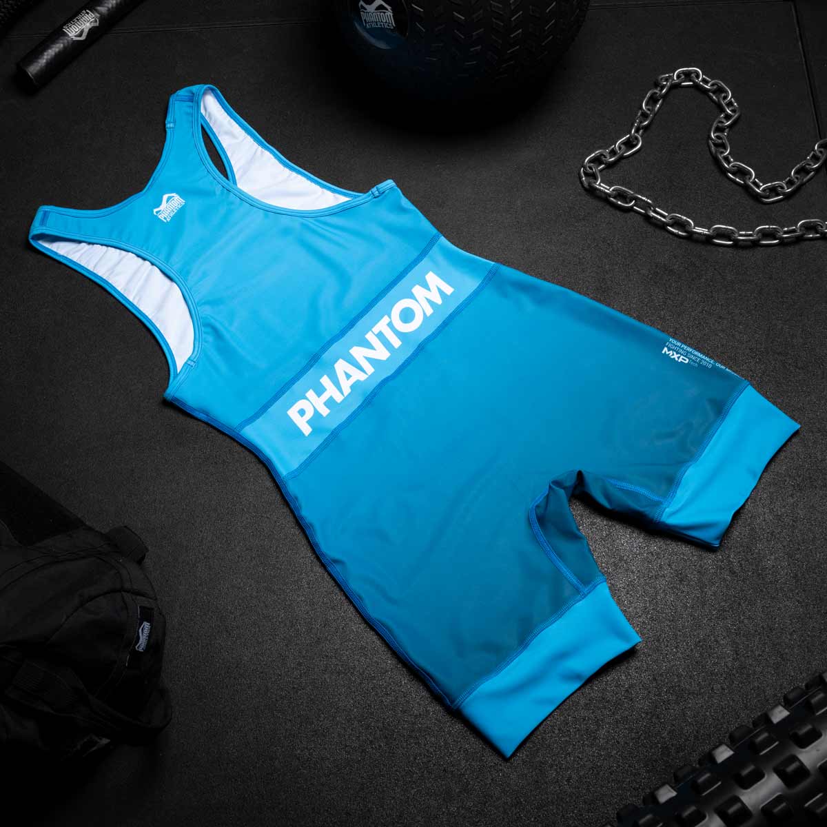 Phantom Athletics Ringersinglet Apex - Blau