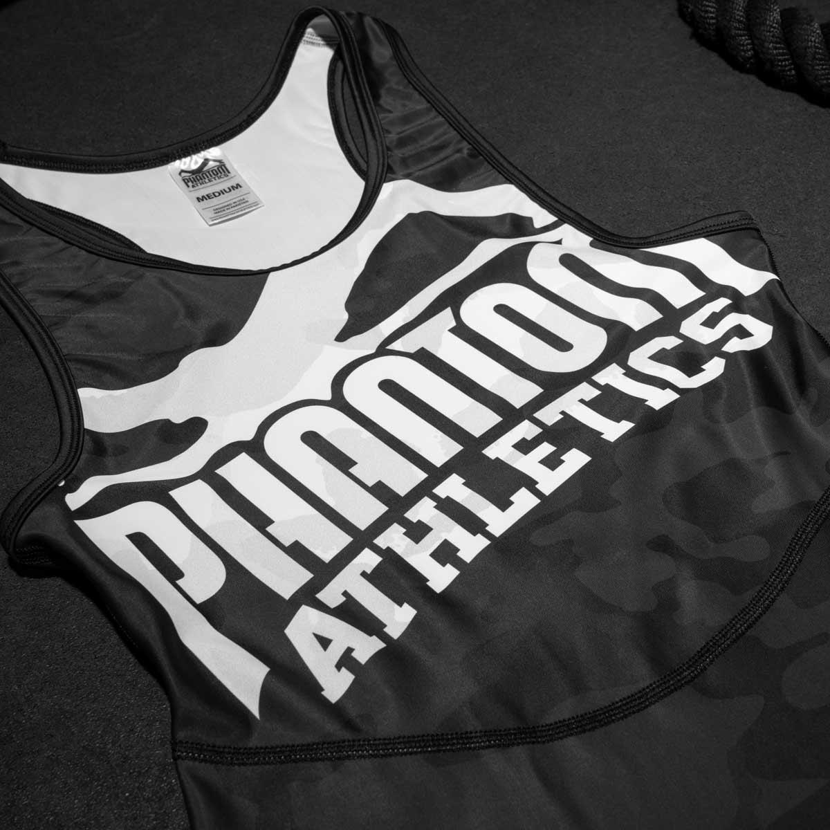 Phantom Athletics Ringersinglet Warfare - Schwarz/Winter Camo