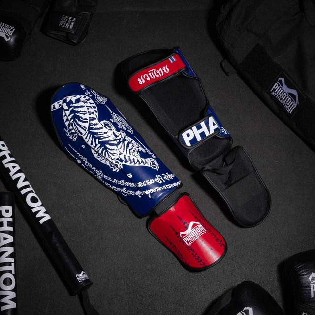 Phantom Athletics Schienbeinschoner Muay Thai - Blau