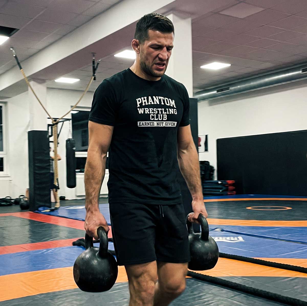 Phantom Athletics T-Shirt Wrestling Club - Schwarz