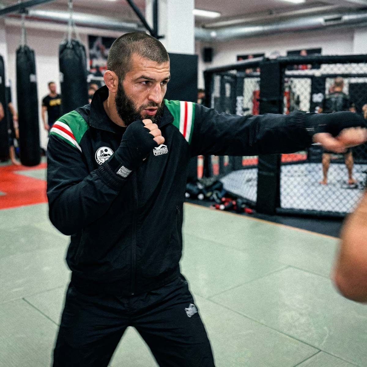 Phantom Athletics Trainingsjacke DMC Team Chechnya - Schwarz/Grün