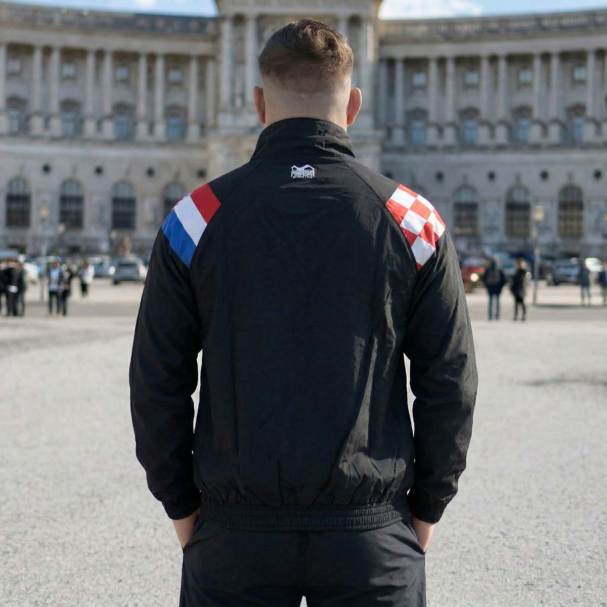 Phantom Athletics Trainingsjacke DMC Team Croatia - Schwarz/Rot/Weiß