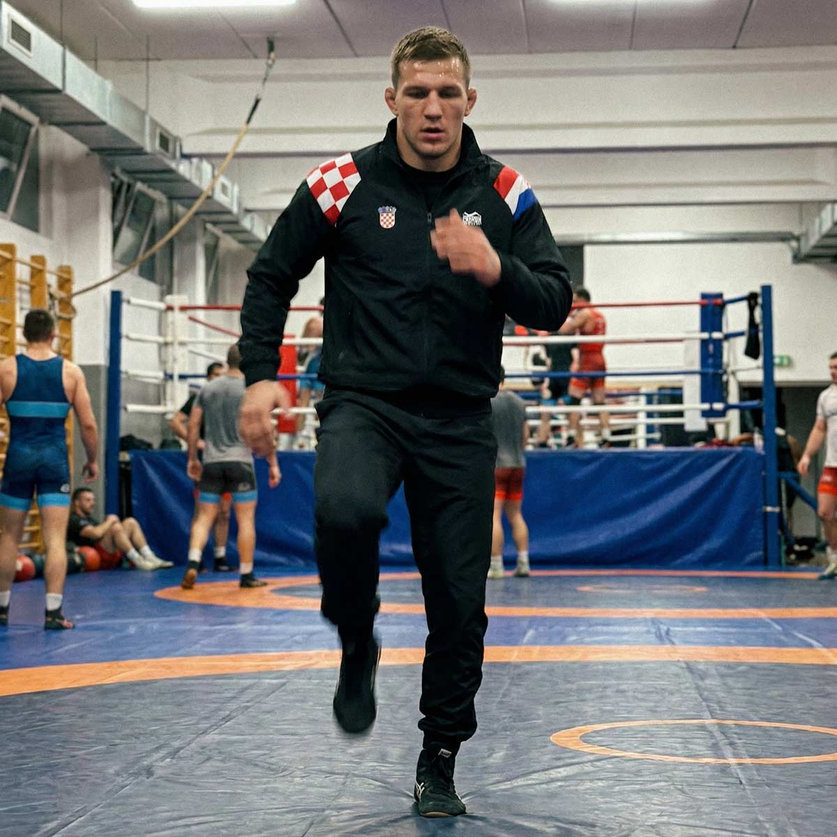 Phantom Athletics Trainingsjacke DMC Team Croatia - Schwarz/Rot/Weiß