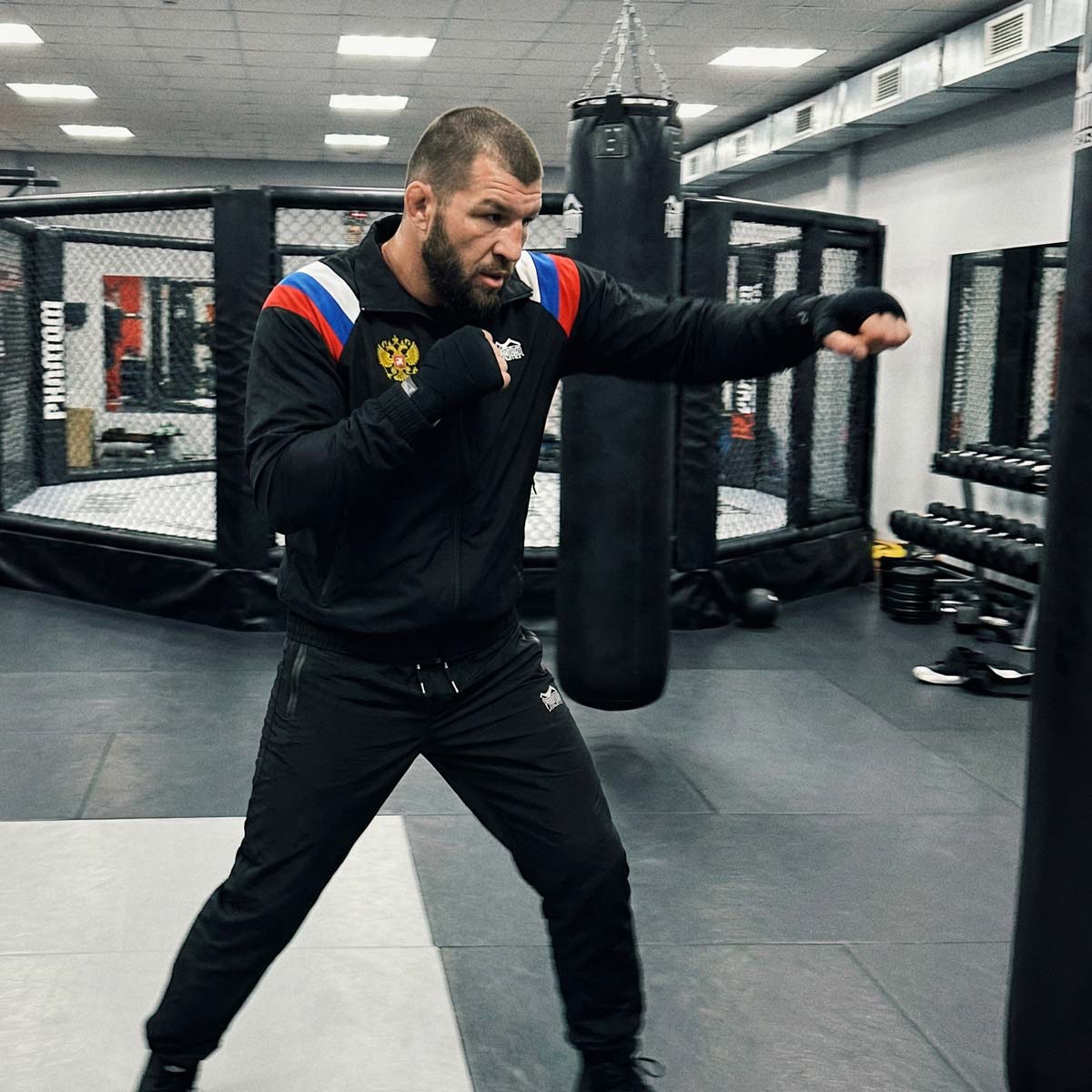 Phantom Athletics Trainingsjacke DMC Team Russia - Schwarz