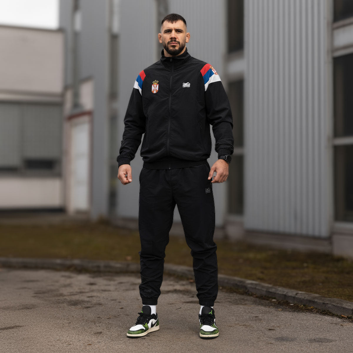 Phantom Athletics Trainingsjacke DMC Team Serbia - Schwarz