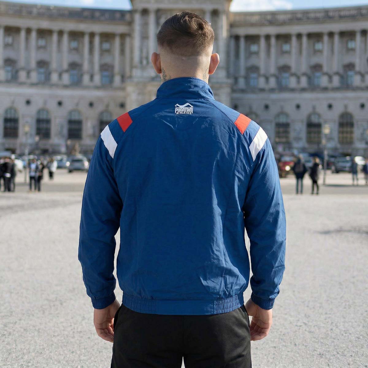 Phantom Athletics Trainingsjacke DMC Team Serbia - Blau/Rot/Weiß
