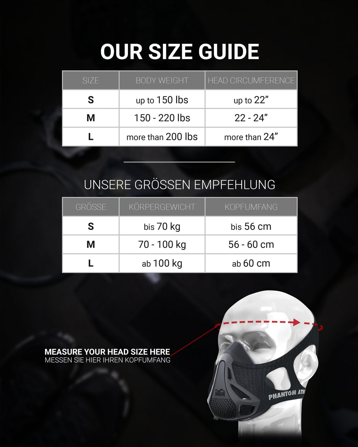 Phantom Athletics Trainingsmaske Mystery Mask - Gold