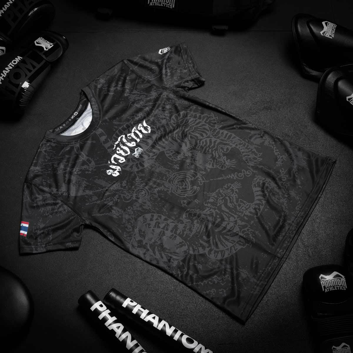 Phantom Athletics T-Shirt EVO Muay Thai - Schwarz/Grau