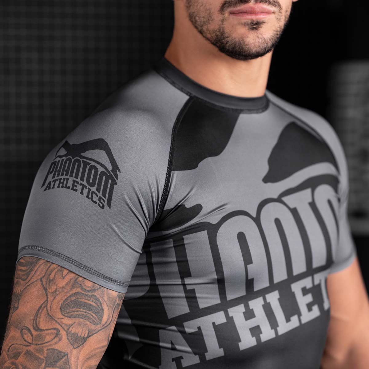 Phantom Athletics Rashguard Supporter - Schwarz/Grau