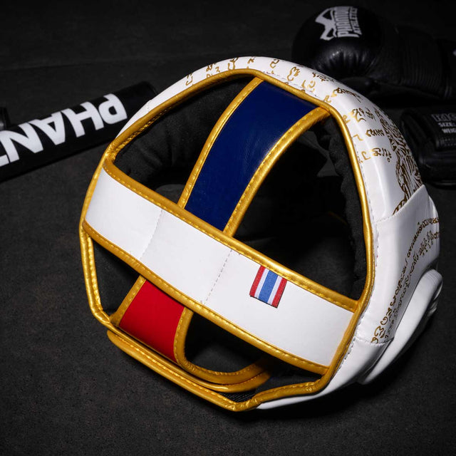 Phantom Athletics Kopfschutz Muay Thai - Weiß/Gold