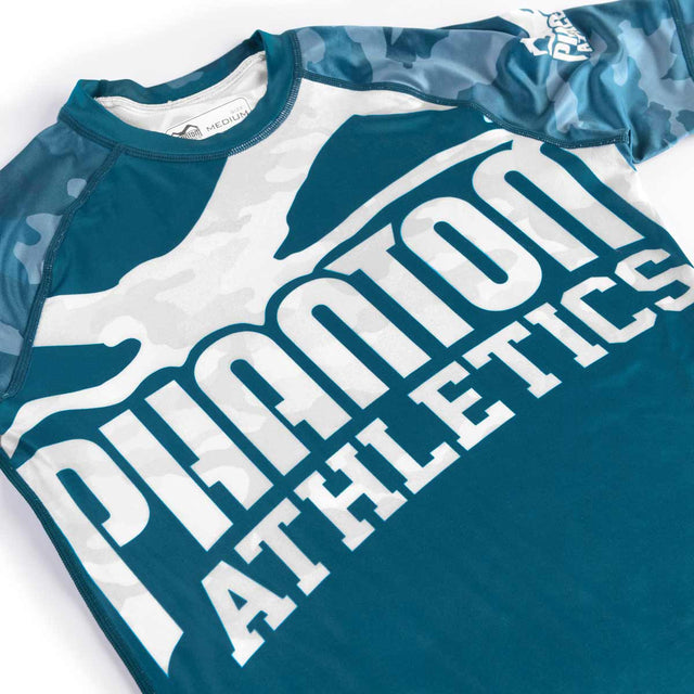 Phantom Athletics Rashguard Warfare - Marineblau Camo