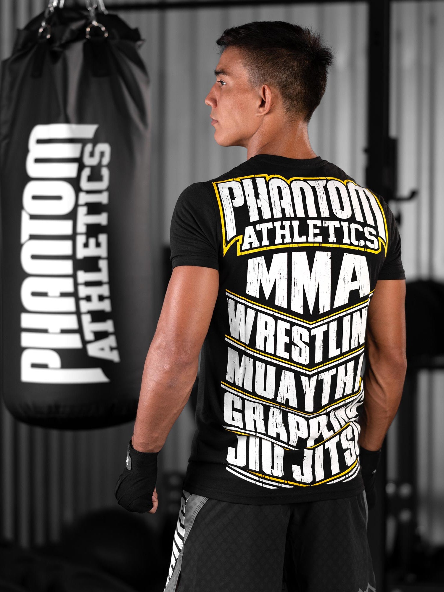 Phantom Athletics T-Shirt MMA Sports - Schwarz