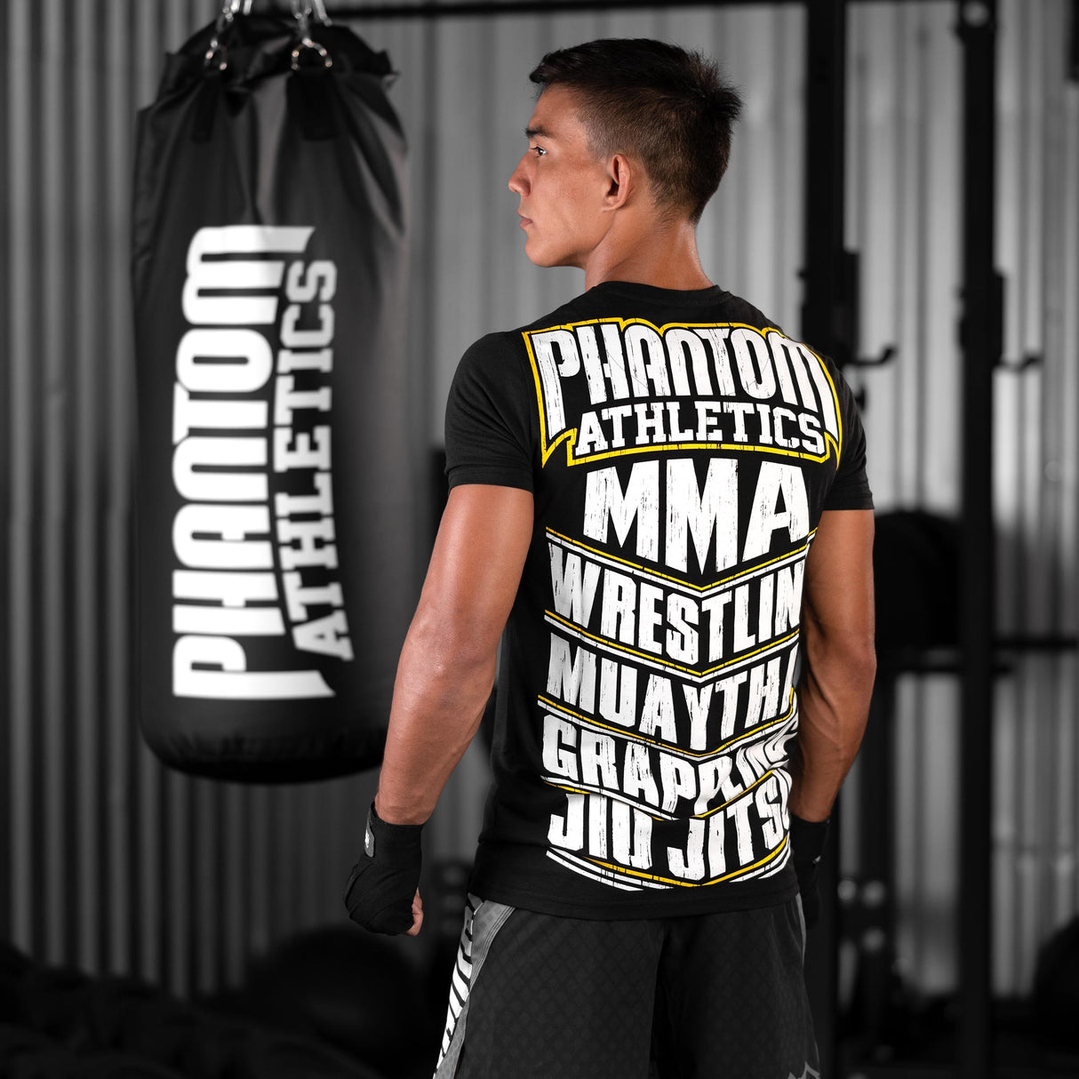 Phantom Athletics T-Shirt MMA Sports - Schwarz