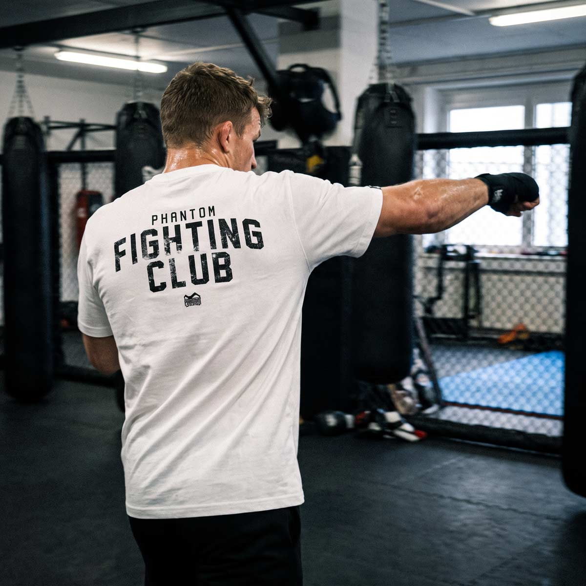Phantom Athletics T-Shirt FIGHTING CLUB Oversize Heavy - Weiß