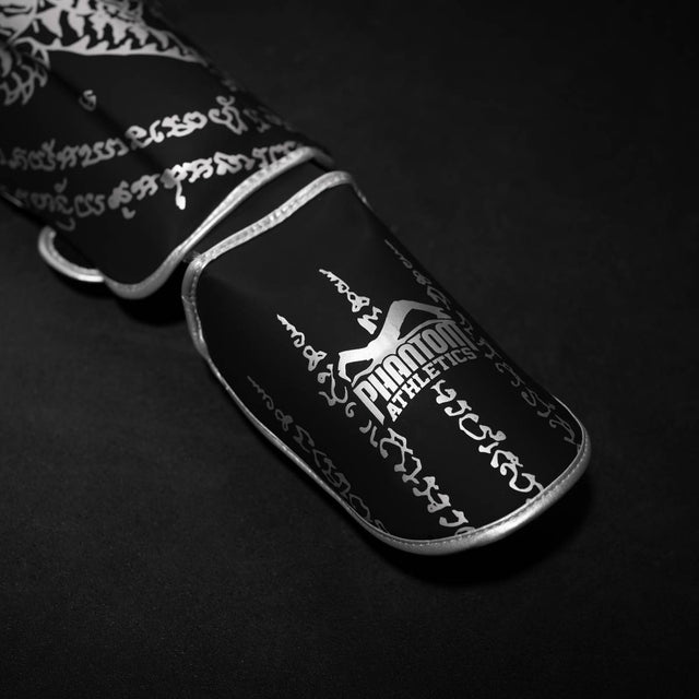 Phantom Athletics Schienbeinschoner Muay Thai - Schwarz/Silber