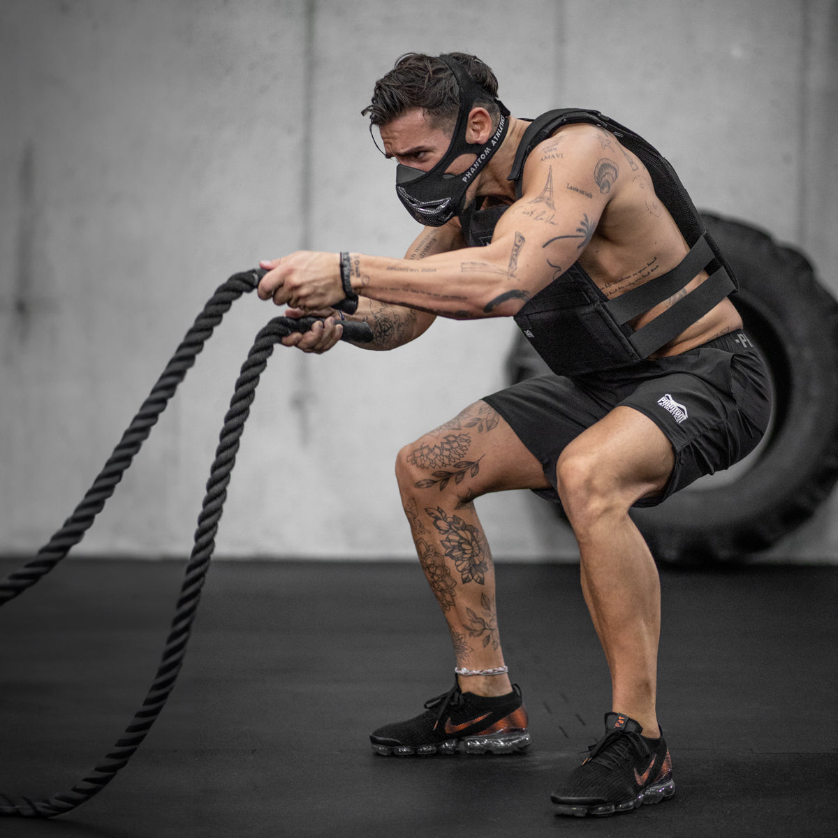 Phantom Athletics Trainingsmaske Mystery Mask - Schwarz