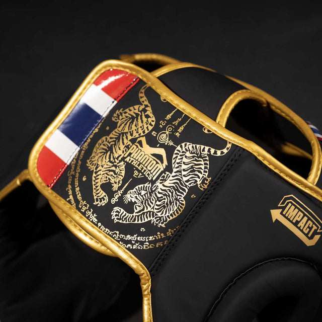 Phantom Athletics Kopfschutz Muay Thai - Schwarz/Gold