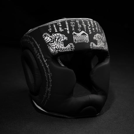 Phantom Athletics Kopfschutz Muay Thai - Schwarz/Silber