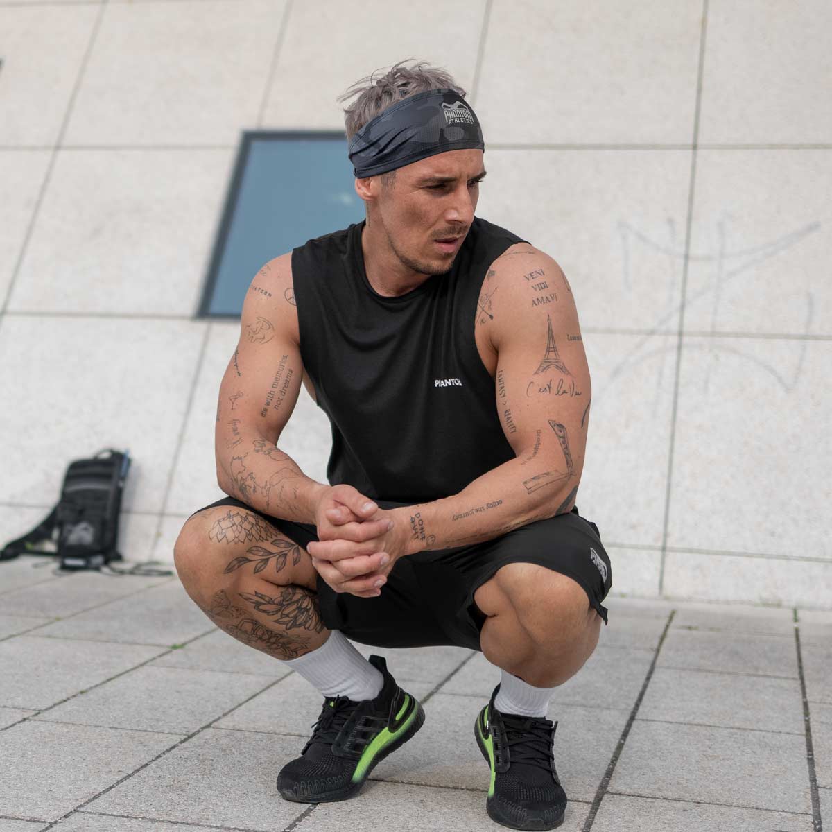 Phantom Athletics Kopfband Team - Grau Camo
