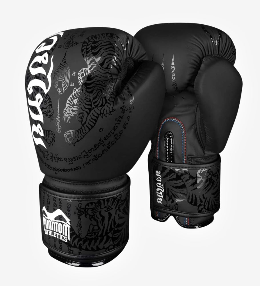 Phantom Athletics Boxhandschuhe Muay Thai - Schwarz/Weiss - The Fight Company Deutschland