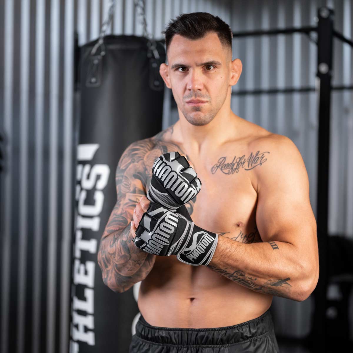 Phantom Athletics Boxbandagen Impact Neopren Gel - Schwarz/Grau