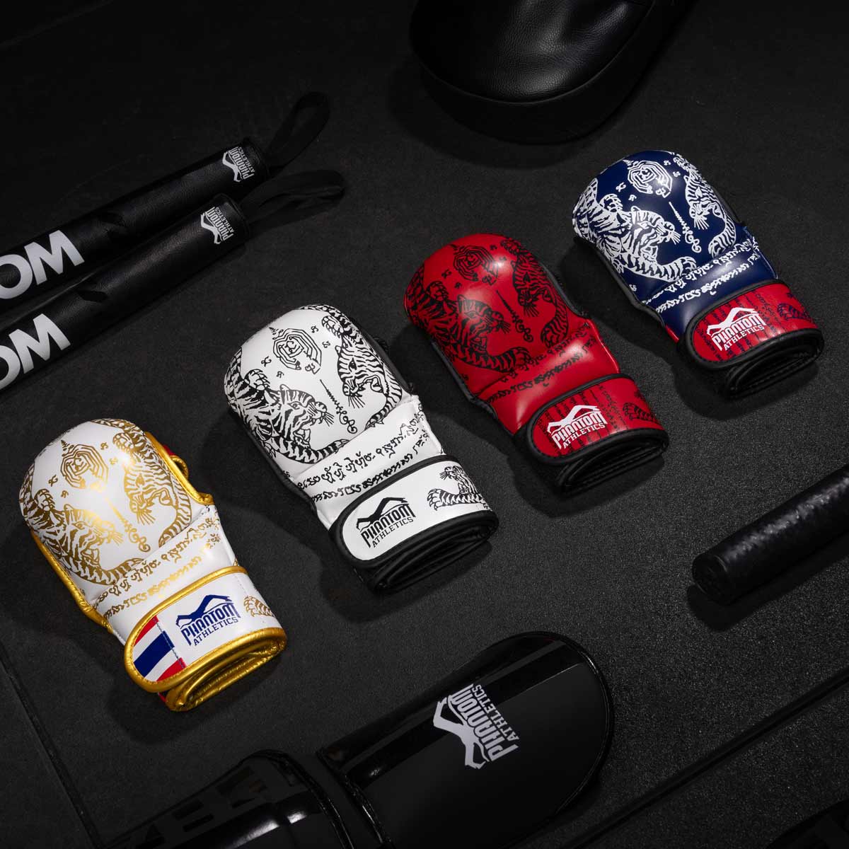 Phantom Athletics MMA Handschuhe Sparring Muay Thai - Blau