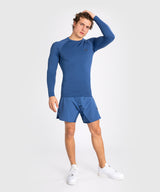 Venum Rashguard Contender Lange Ärmel - Blau