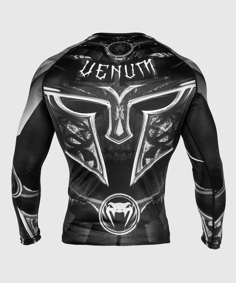 Venum Rashguard Gladiator 3.0 - Schwarz/Grau/Weiß