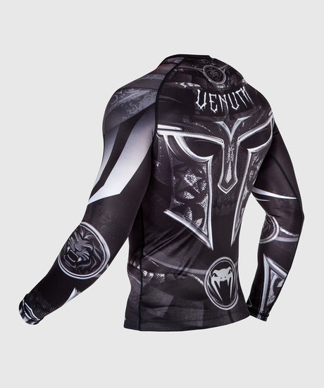 Venum Rashguard Gladiator 3.0 - Schwarz/Grau/Weiß