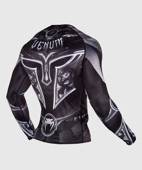 Venum Rashguard Gladiator 3.0 - Schwarz/Grau/Weiß