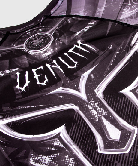 Venum Rashguard Gladiator 3.0 - Schwarz/Grau/Weiß