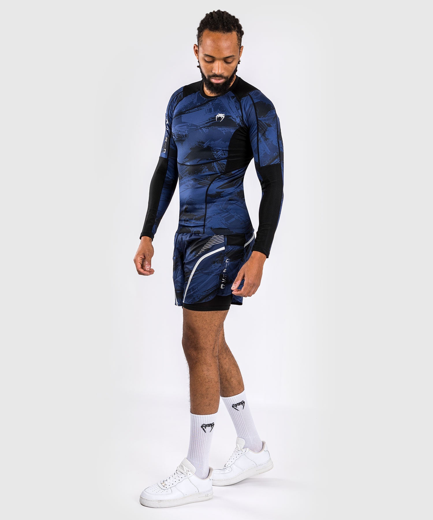 Venum Rashguard Electron 3.0 Lange Ärmel - Blau