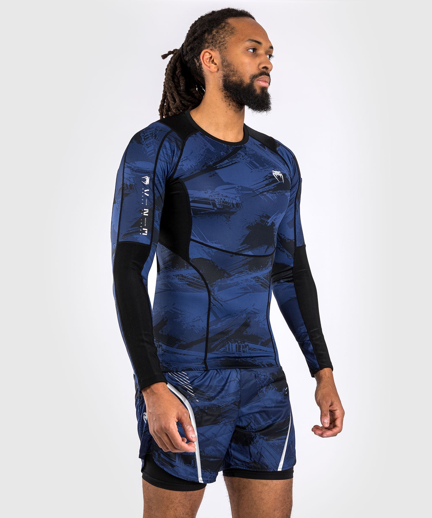 Venum Rashguard Electron 3.0 Lange Ärmel - Blau