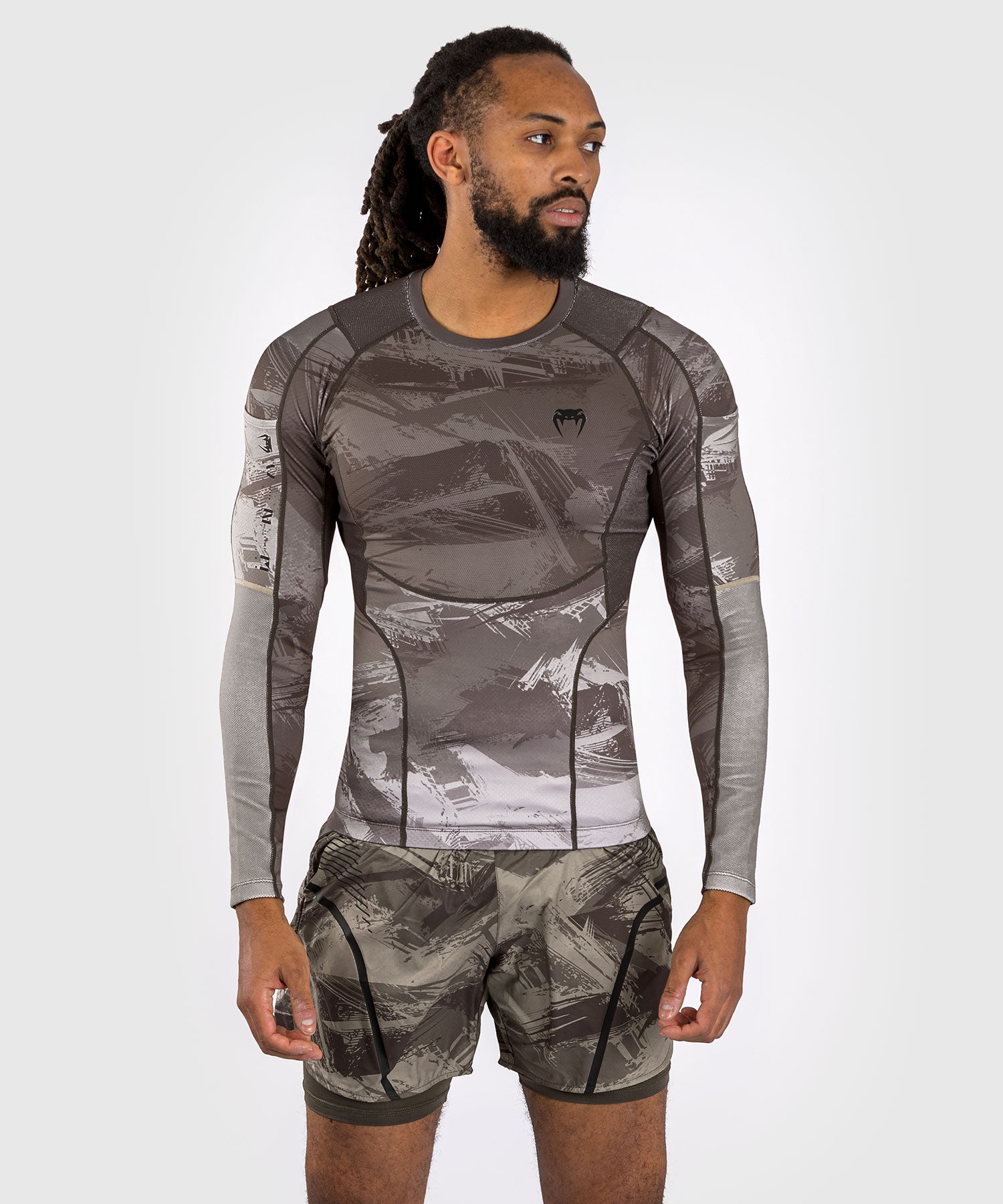 Venum Rashguard Electron 3.0 Lange Ärmel - Sand