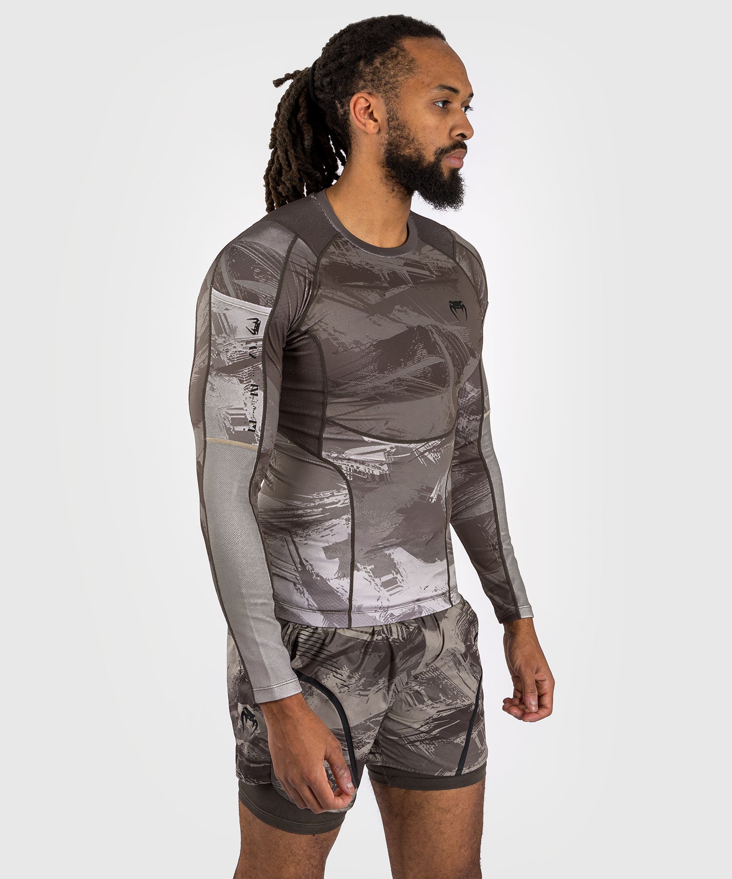 Venum Rashguard Electron 3.0 Lange Ärmel - Sand