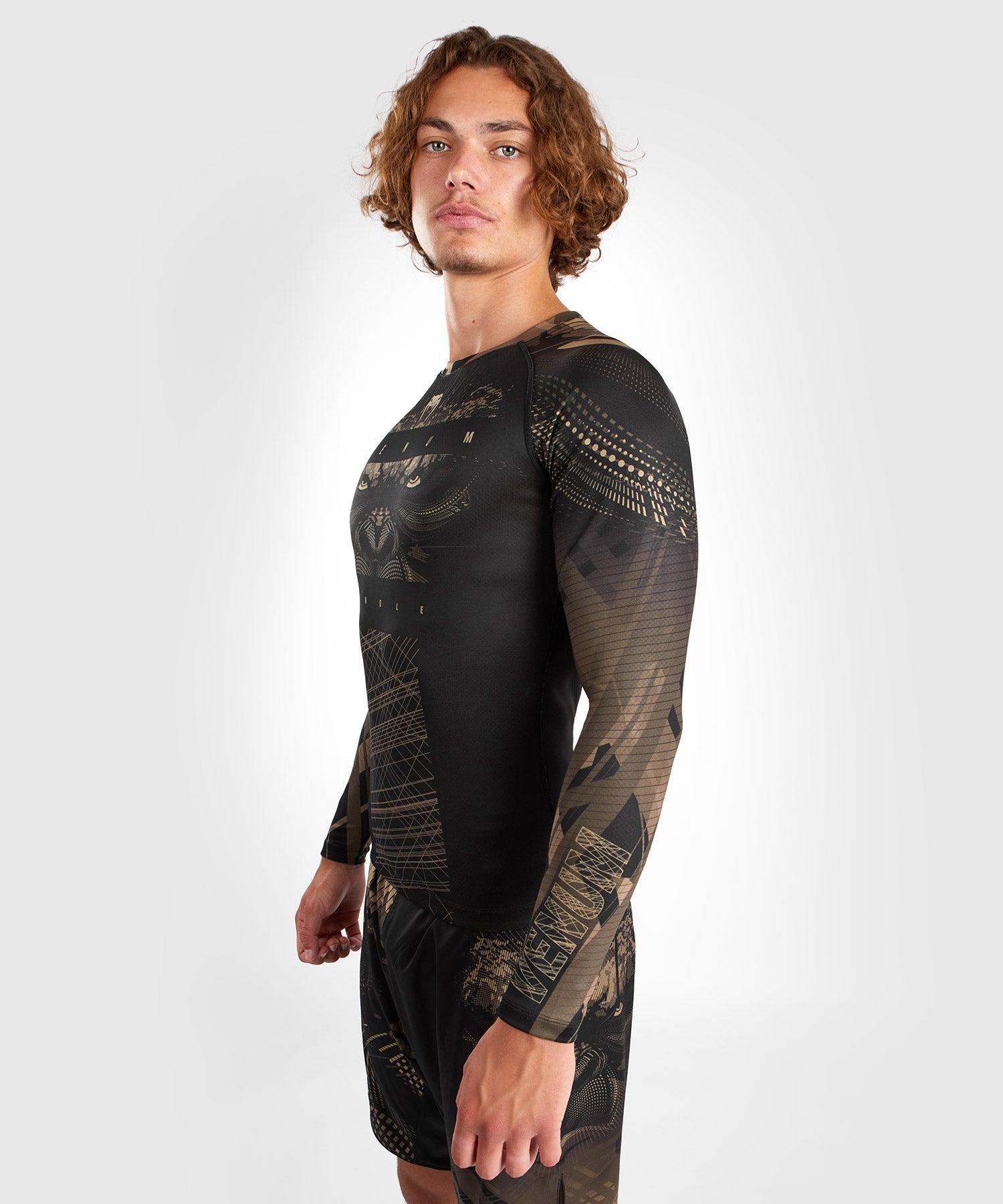 Venum Rashguard Gorilla Jungle Lange Ärmel - Schwarz/Braun