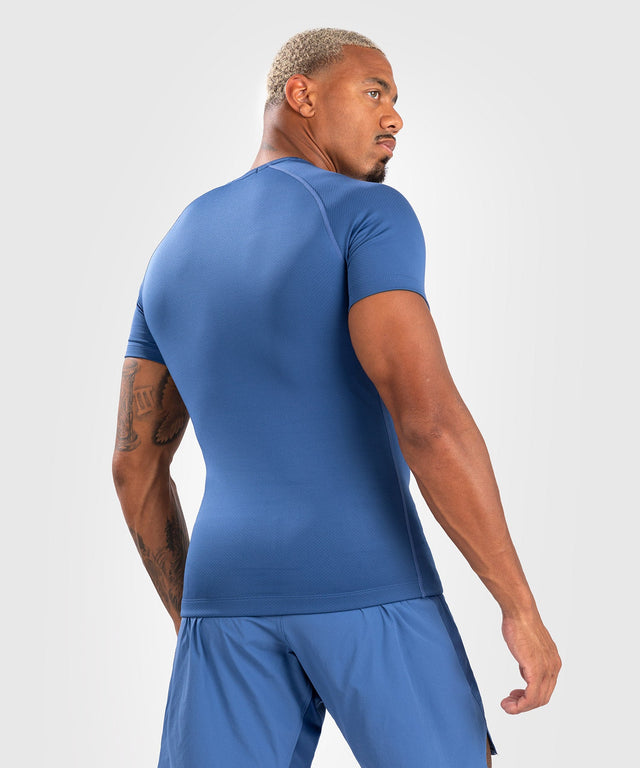 Venum Rashguard Contender Kurze Ärmel - Blau