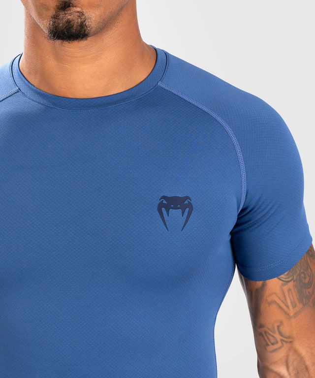 Venum Rashguard Contender Kurze Ärmel - Blau