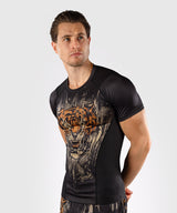 Venum Rashguard Kurze Ärmel Tiger - Schwarz/Orange
