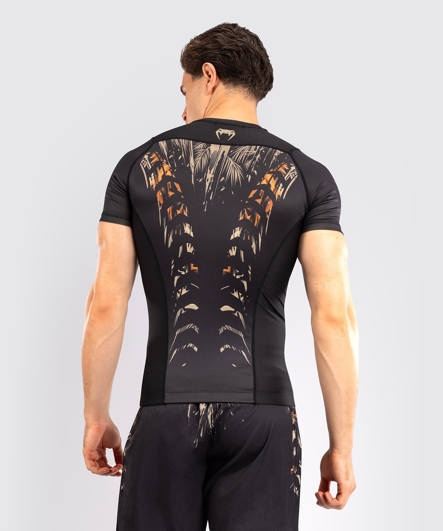 Venum Rashguard Kurze Ärmel Tiger - Schwarz/Orange