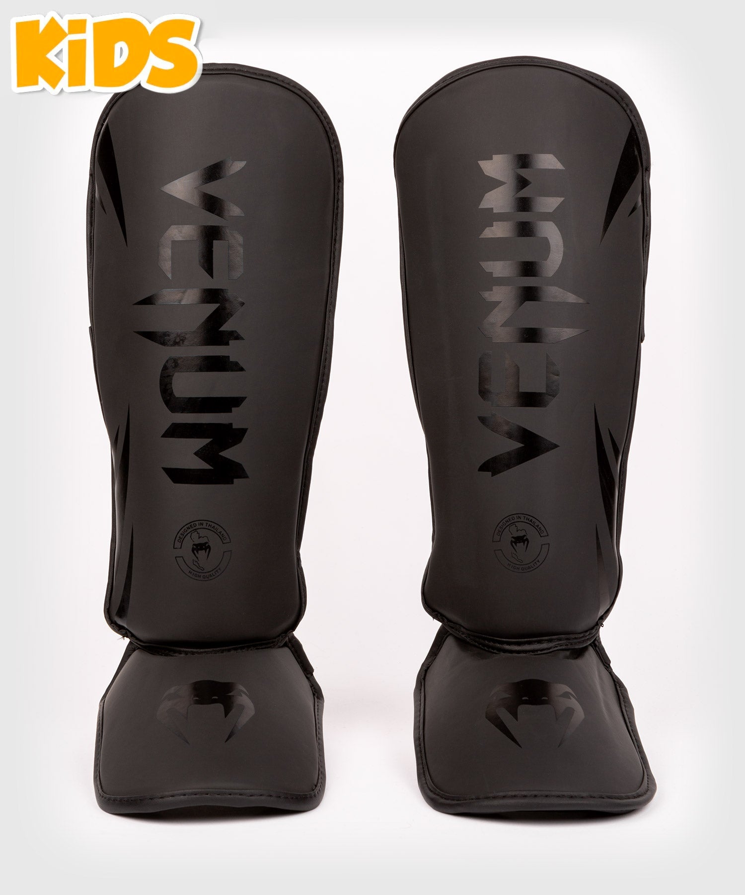 Venum Schienbeinschoner Challenger Kids - Schwarz/Schwarz