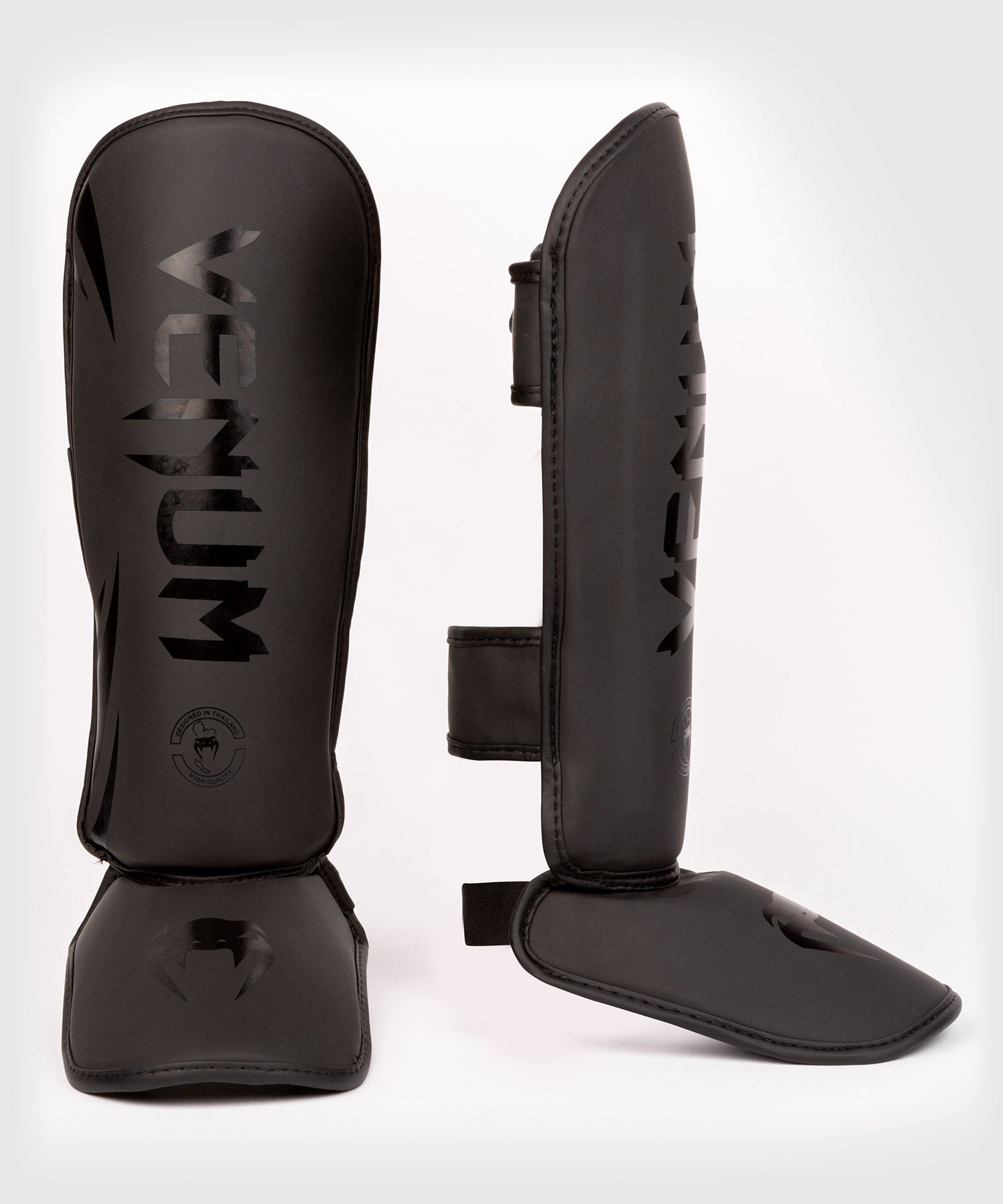 Venum Schienbeinschoner Challenger Kids - Schwarz/Schwarz