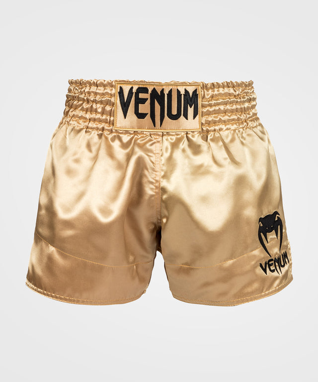 Venum Muay Thai Shorts Classic - Gold/Schwarz