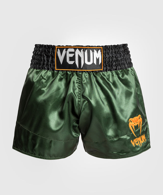 Venum Muay Thai Shorts Classic 2.0 - Grün/Schwarz/Gold