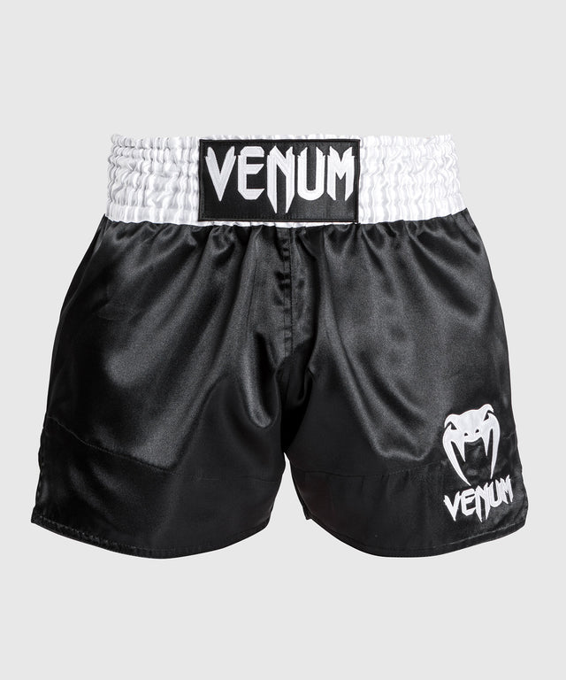 Venum Muay Thai Shorts Classic 2.0 - Schwarz/Weiss
